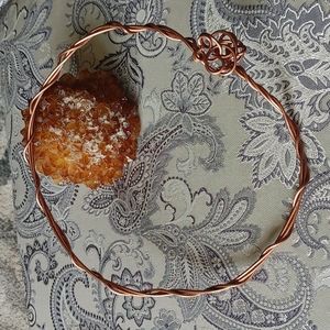 Orchid &Vine Artisan Copper Wire Twisted Knots Choker Pendant Necklace